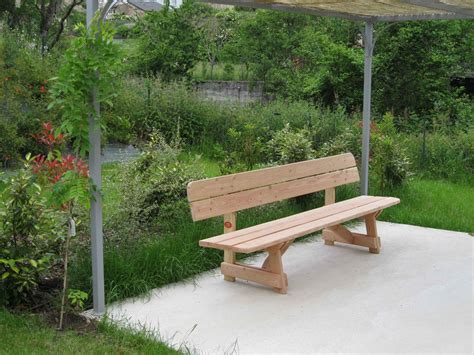 VIALA BOIS Mobilier De Jardin En Bois Bancs Banc Avec Dossier De