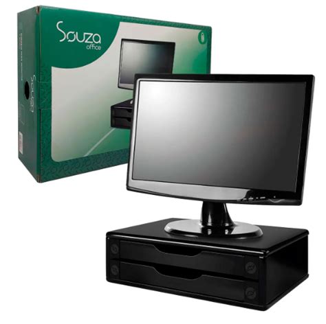 Suporte Monitor Black Gavetas