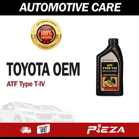 TOYOTA OEM ATF Type T-IV 1 Quart - Pieza Automotive PH