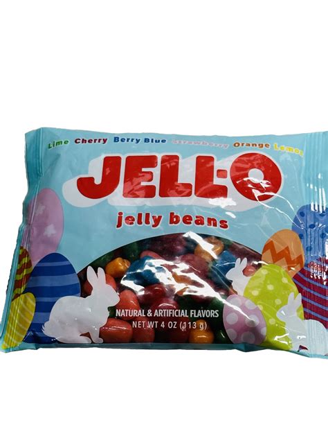 Jell O Limecherry Berry Bluestrawberryorange Jelly Beans 4oz Ebay