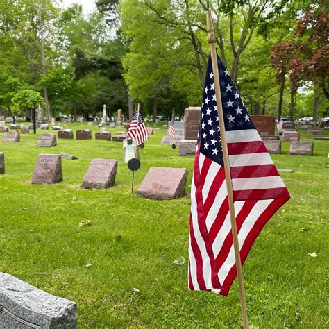 Flags Placed on Veterans Graves at Evergreen Cemetery Saturday ...