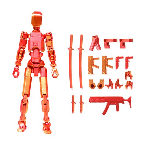 Umitay 2025 New T13 Action Figure Assembly Completed 3d Printed Human Body Model Multi Joint