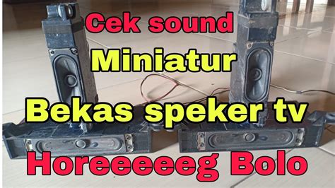 Cek Sound Miniatur Horeg Speaker Bekas Tv Led Polytron Youtube