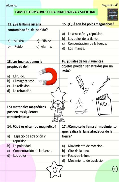 Examen DiagnÓstico Para 4°grado Y 4º De Primaria 2023 2024 Imagenes Educativas