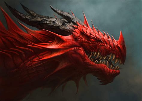 Did The Devil Go Down To Georgia Red Dragon Digital Painting Dragon