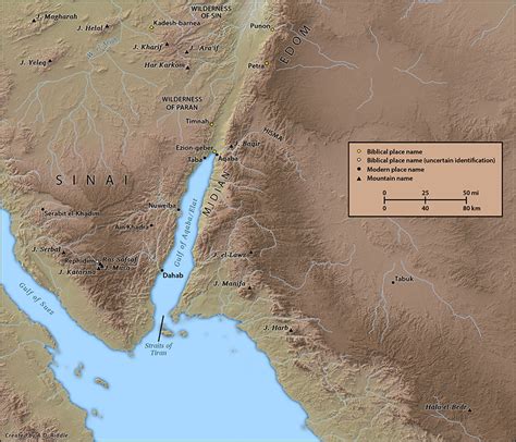 Moses Exodus Map