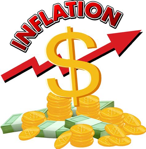 Inflation logo with pile of money 8136234 Vector Art at Vecteezy