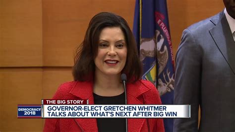 Gretchen Whitmer Wins Election For Michigan Governor Youtube