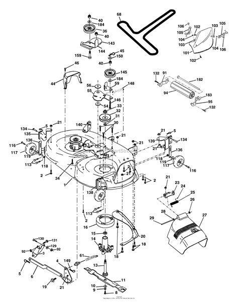 Husqvarna Yth Xp Parts Diagram For Mower Deck