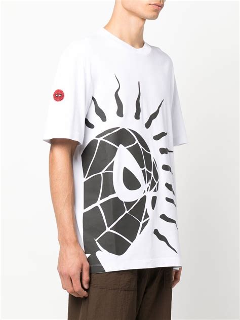 Moncler Spider Man Print Round Neck T Shirt Farfetch