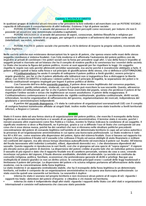 Riassunto Esame Istituzioni Di Diritto Pubblico Prof Nico Libro