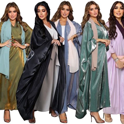 Bat Sleeve Cardigan Abaya Maxi Dress Muslim Abaya Muslimah Fashion