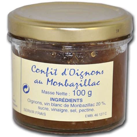 Confit D Oignons Au Monbazillac Pour Sublimer Votre Foie Gras Pot De 100g