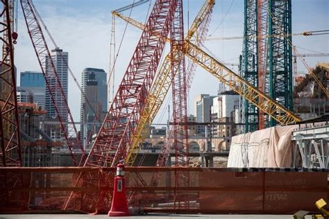 Photos: Vikings stadium construction nears halfway mark | MPR News