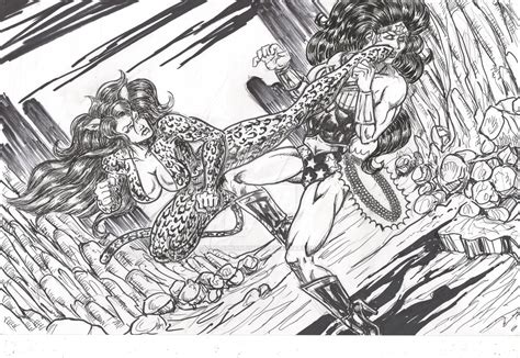 Cheetah Vs Wonder Woman014 By Blackphantomx7 On Deviantart