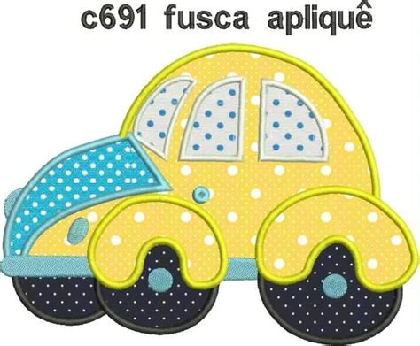 Matriz De Bordado Aplique Infantil Fusca Transporte C691