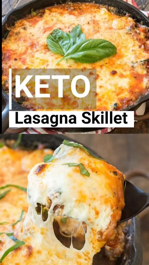 KETO LASAGNA SKILLET | KETO LASAGNA | Comida keto, Comida sana recetas ...