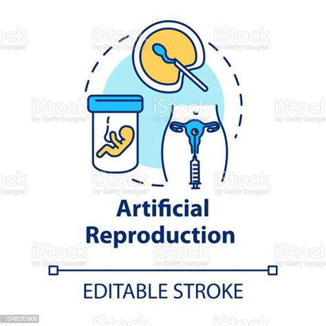 Ilustración De Icono De Concepto De Reproducción Artificial