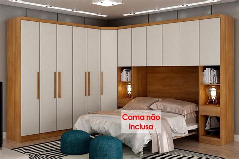 Quarto Casal Modulado Rizon Pe As Arm Rio Ponte Closet