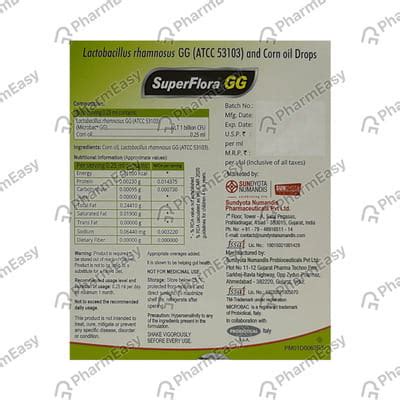 Buy Superflora Gg 1 BILLION/0.25ML Oral Drop (0.25) Online at Flat 15% ...
