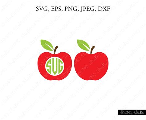 Teacher Svg School Svg Apple Monogram Svg Teacher Monogram Svg