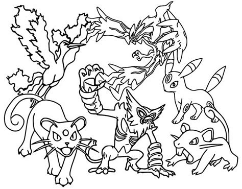 Coloriage Pokémon Populaires 2022 Ténèbres 91