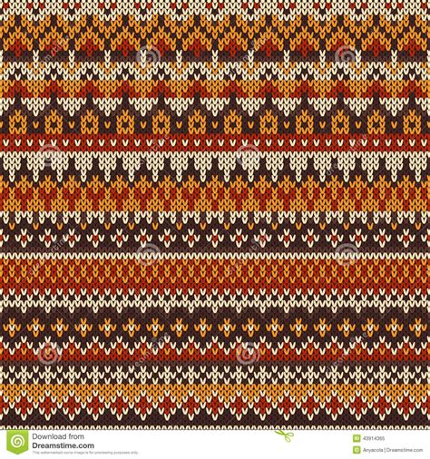 A Knitted Pattern With Different Colors And Patterns On The Fabric