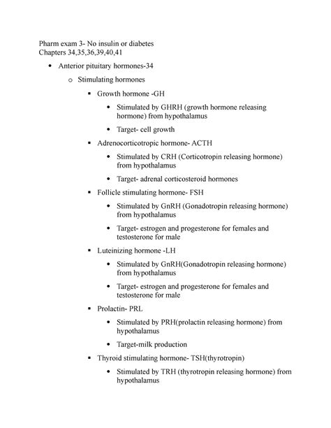 Pharm Exam 3 Lecture Notes Medications And Nursing Interventions