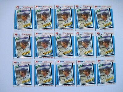 George Brett Baseball Card Lot Topps Kmart Kansas City