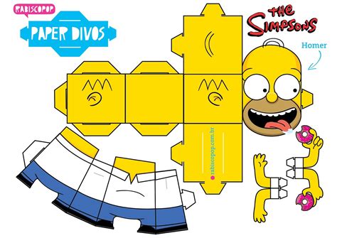 Homer O O Paper Toy Jouets En Papier Poupées En Papier