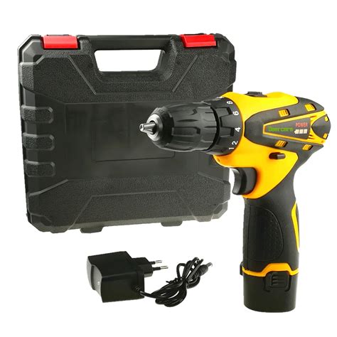 12 Volts Cordless Screwdriver Drill Rechargeable Mini Electric Drill