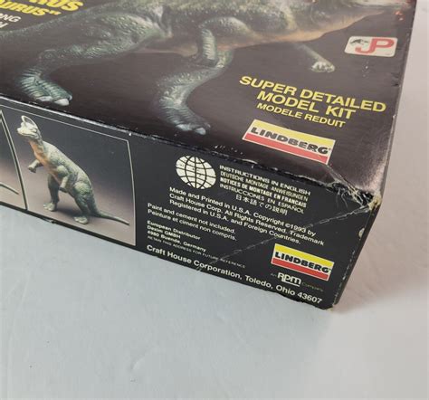 Lindberg Jurassic Park Hadrosaurus Corythosaurus Model Kit 70275 Sealed Content Figures