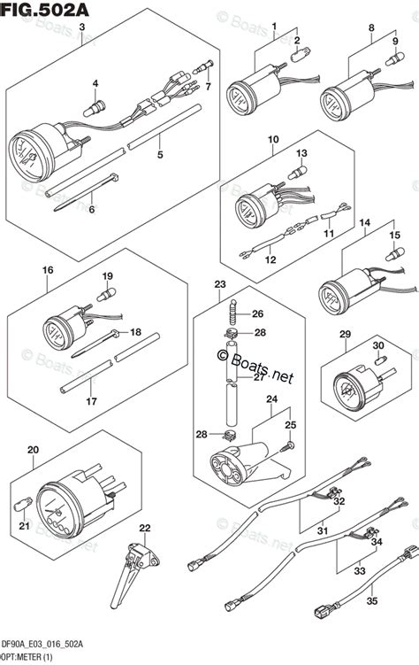 Suzuki Outboard Oem Parts Diagram For Opt Meter Boats Net