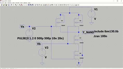 CMOS NAND NOR Gate Characterization Using Lt Spice YouTube