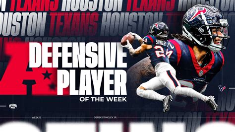 Houston Texans Cb Derek Stingley Jr Named Afc Defensive Player Of The Week