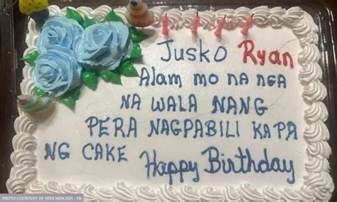 Jusko Ryan Wala Na Ngang Pera May Pa B Day Cake Ka Pa