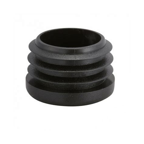 Embout Plastique Rentrant Rond Noir 16 Mm Dimensions 16 Mm P