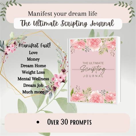 Manifestation Journal For Manifesting Scripting Method Manifesting