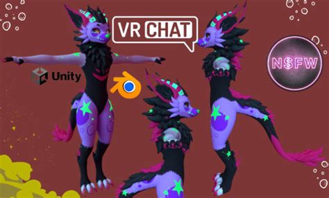 Create Vrchat Avatar Nsfw Vtuber Avatar Vr 3d Model Custom Vrc Furry Avatar By Unitygp Fiverr