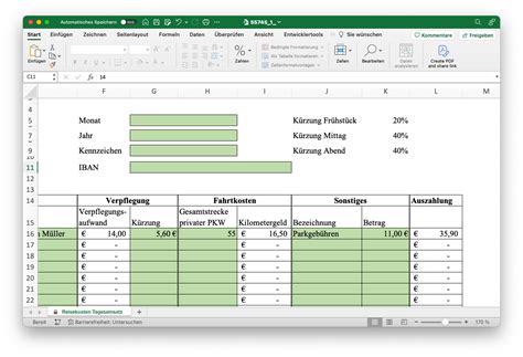 Reisekostenabrechnung Vorlage Excel Geschäftsreise abrechnen