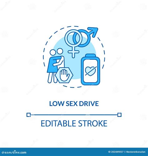 Low Sex Drive Concept Icon Stock Vector Illustration Of Contour