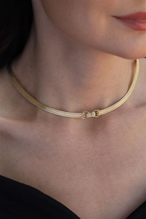 Altın Hasır Choker Set ELZ0000000762 Elizi Elizi Hasır