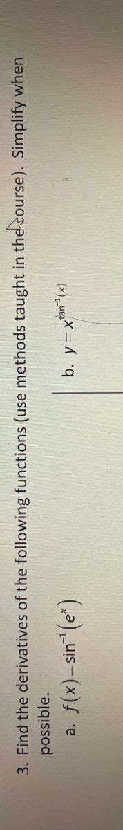 Answered Find The Derivatives Of The Following… Bartleby