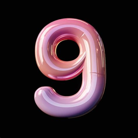 Premium Photo | Digital art image of Number 9