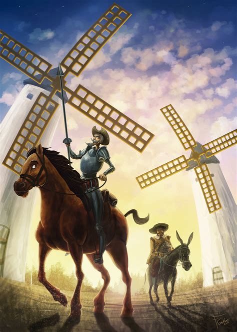 Don Quijote And Sancho Panza By Fgalve On Deviantart