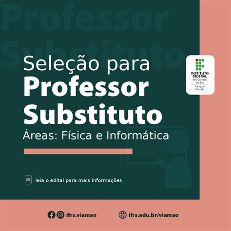 Campus Viam O Abre Processo Seletivo Simplificado Para Contrata O De