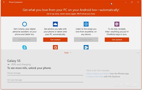 Syncing A Samsung Galaxy S6 With Windows 10 Using Microsofts Phone
