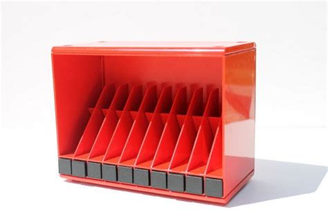 Rare Giotto Stoppino Cassette Holder Cherry Red 1970 S Etsy Giotto Holder Cassette