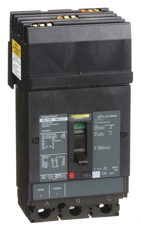 Square D Molded Case Circuit Breaker A Amps Ka At V Ac