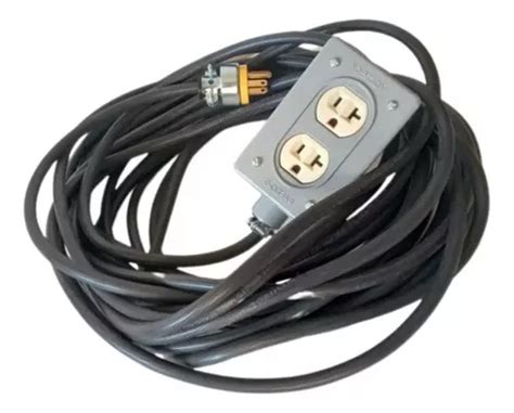 Extension Cable Uso Rudo M Calibre Reforzada Cobre Env O Gratis